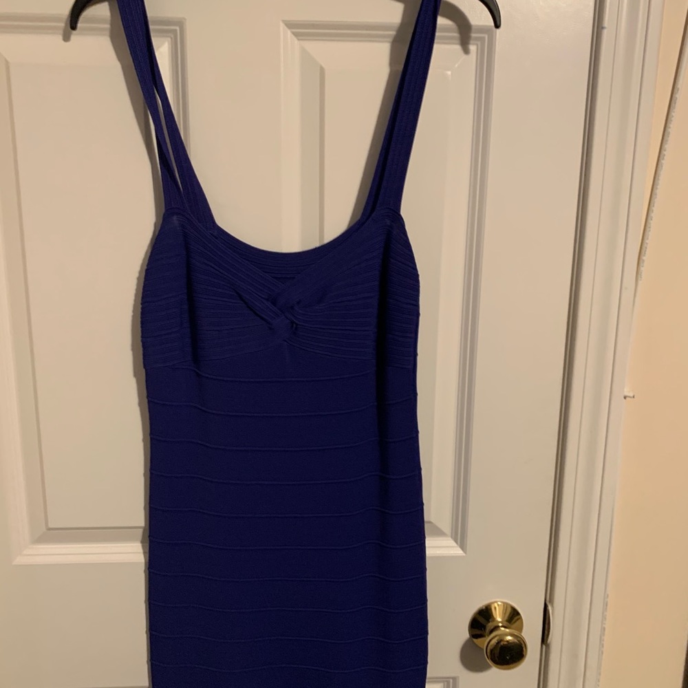 Purple bandage dress